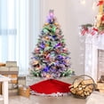 thumbnail image 1 of Gymax 4.5 FT Pre-Lit Artificial Christmas Tree Snow-Flocked Hinged Xmas Tree w/ 160  LED Lights & 472 Branch Tips, 1 of 10