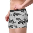 thumbnail image 4 of Bingfone Gray Tractor Men'S Underwear - Casual Stretch Boxer Briefs-Small, 4 of 9