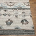 thumbnail image 4 of Hauteloom Duyen Recycled Material Living Room, Bedroom Area Rug - Southwestern - Ice Blue, White, Black - 18" x 18" Sample, 4 of 9