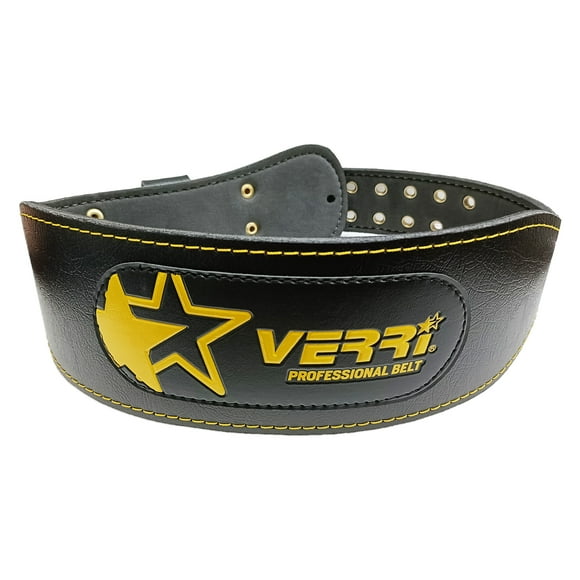 Cinturón Gym con Forro de EVA con costura Amarilla Verri Gym 1403 Extragrande