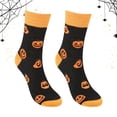 thumbnail image 2 of Yuanlong Women's Halloween Crew Socks Graphic Print Socks Soft Personality Festival Party Wear Hosiery, 2 of 4