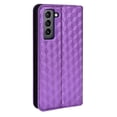 thumbnail image 2 of Flip Wallet Case for Samsung Galaxy S21, Plating PU Leather with RFID Blocking Credit Card & Cash Slot Kickstand Magnetic Closure Full Protective Phone Cover Women Men, Purple, 2 of 10