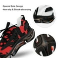 thumbnail image 7 of Red And Black Paint Splatter Walking Shoes for Men Woman Lightweight Tennis Fashion Elastic Sports Shoes Cushion Basketball Shoes, 7 of 7