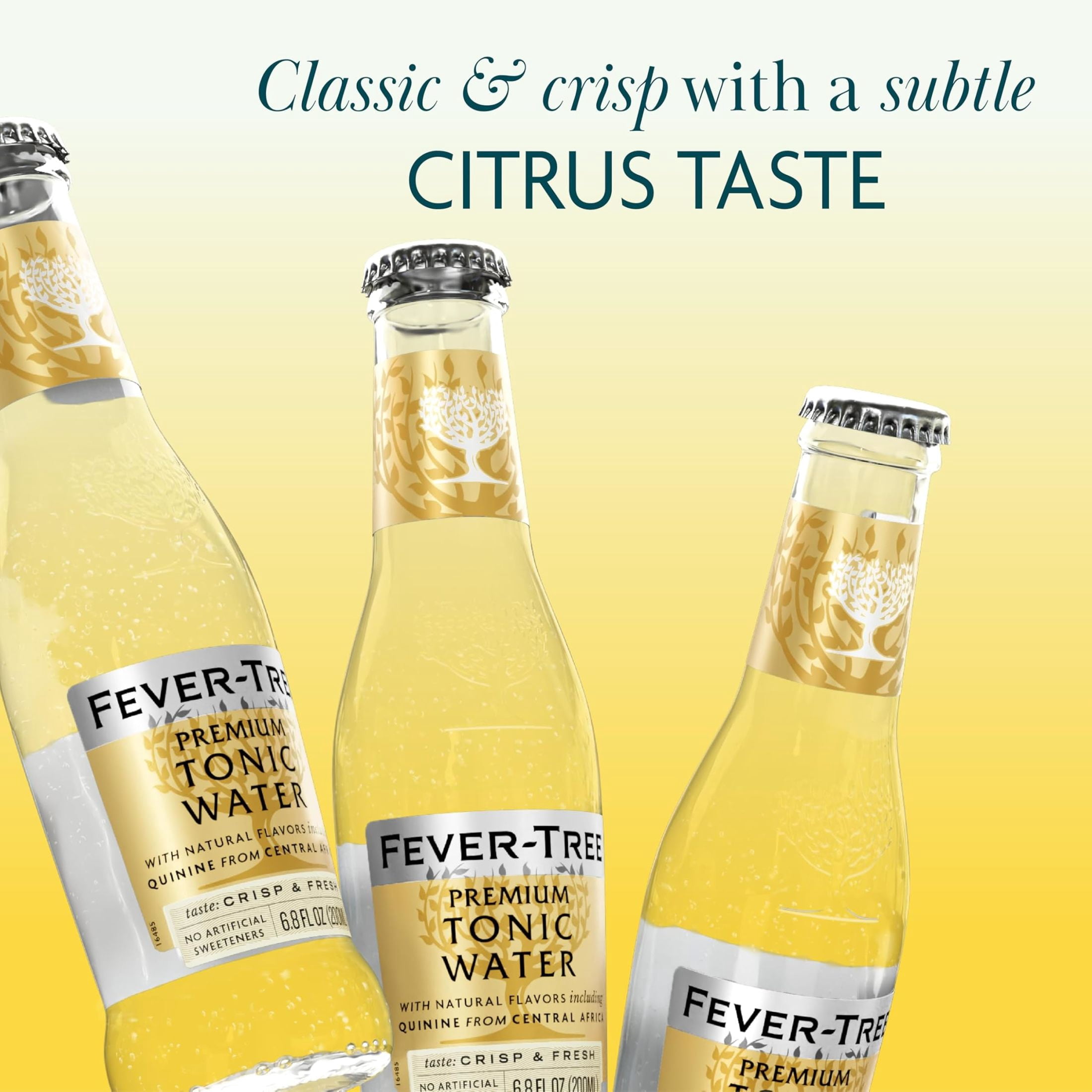 Fever-Tree Premium Tonic, 4 Pack, 200 ML Glass Bottles, 0% ABV