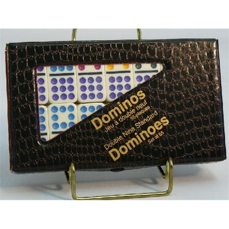 John Hansen Co. 509 Dominooes Double 9 with Colored Dots