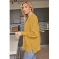 thumbnail image 3 of ORUYROP Pull à Manches Longues Col Rond Chauve-Souris pour Femmes Automne 2023 Pull Ample Côtelé avec Fente Latérale, 3 of 7
