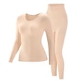 thumbnail image 7 of Tauxra Winter Sleepwear for Women,Women's Pajama,Winter Solid Color Round Neck Long Sleeve Seamless Home,Womens Pajama, 7 of 7
