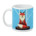 thumbnail image 3 of Fox on Tree Stump White Mug, 3 of 4