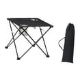 thumbnail image 4 of Mesa plegable para acampar con portavasos y bolsa de transporte, mesa de playa, mesa de pícnic al aire libre para ocio, fiesta, jardinería y viajes Negro, 4 of 8