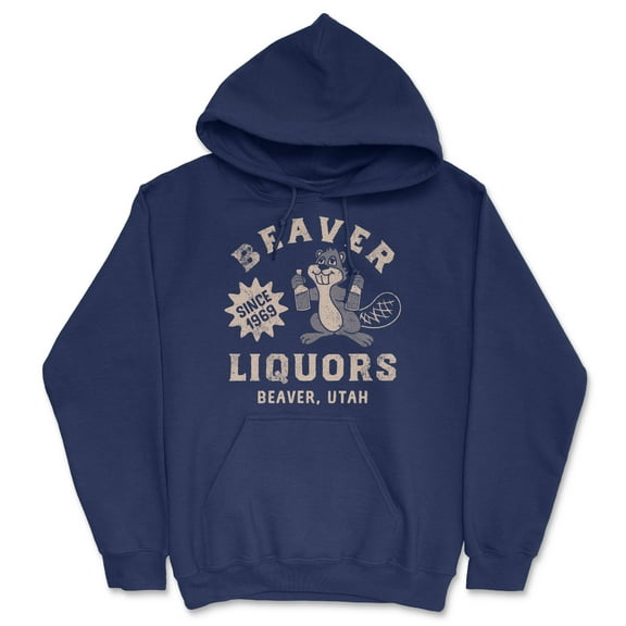 Beaver Liquors Unisex Hoodie Funny Sarcastic Drinking Graphic Novelty Hooded Sweatshirt