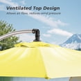 thumbnail image 5 of COSIEST 9ft Offset Patio Umbrella, Cantilever Hanging Outdoor Umbrella for Market, Backyard, Poolside, Garden, 5 of 7