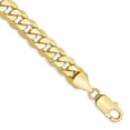 thumbnail image 1 of 10k 8.25mm Flat Beveled Curb Chain in 10k Yellow Gold, 1 of 3