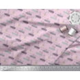 thumbnail image 3 of Soimoi Pink Heavy Canvas Fabric Floral & Leaves Print Sewing Fabric Yard 58 Inch Wide, 3 of 3