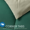 thumbnail image 5 of Nestl King Size Comforter Set, 3 Piece Bed in a Bag, Reversible Down Alternative Bedding Set, Hunter & Sage Green, 5 of 10