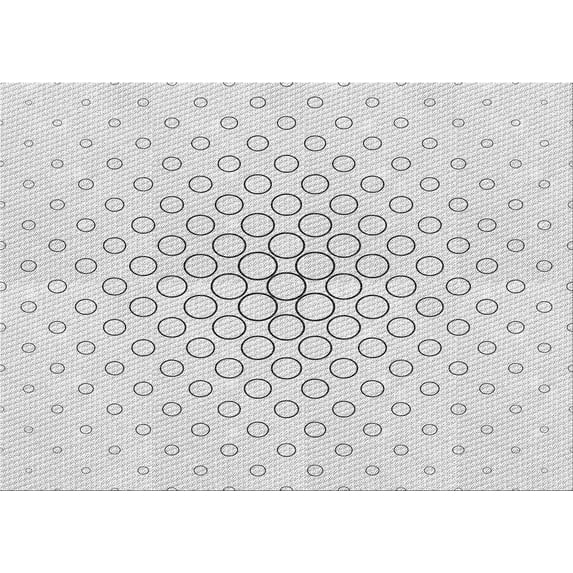 Ahgly Company Indoor Rectangle Patterned Platinum Gray Area Rugs, 8' x 12'