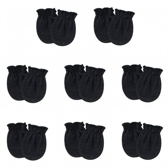TELOLY 8 Pairs Baby Mittens,Cotton Mittens for Newborn Baby Girls,Newborn Mittens for 0-3 Years