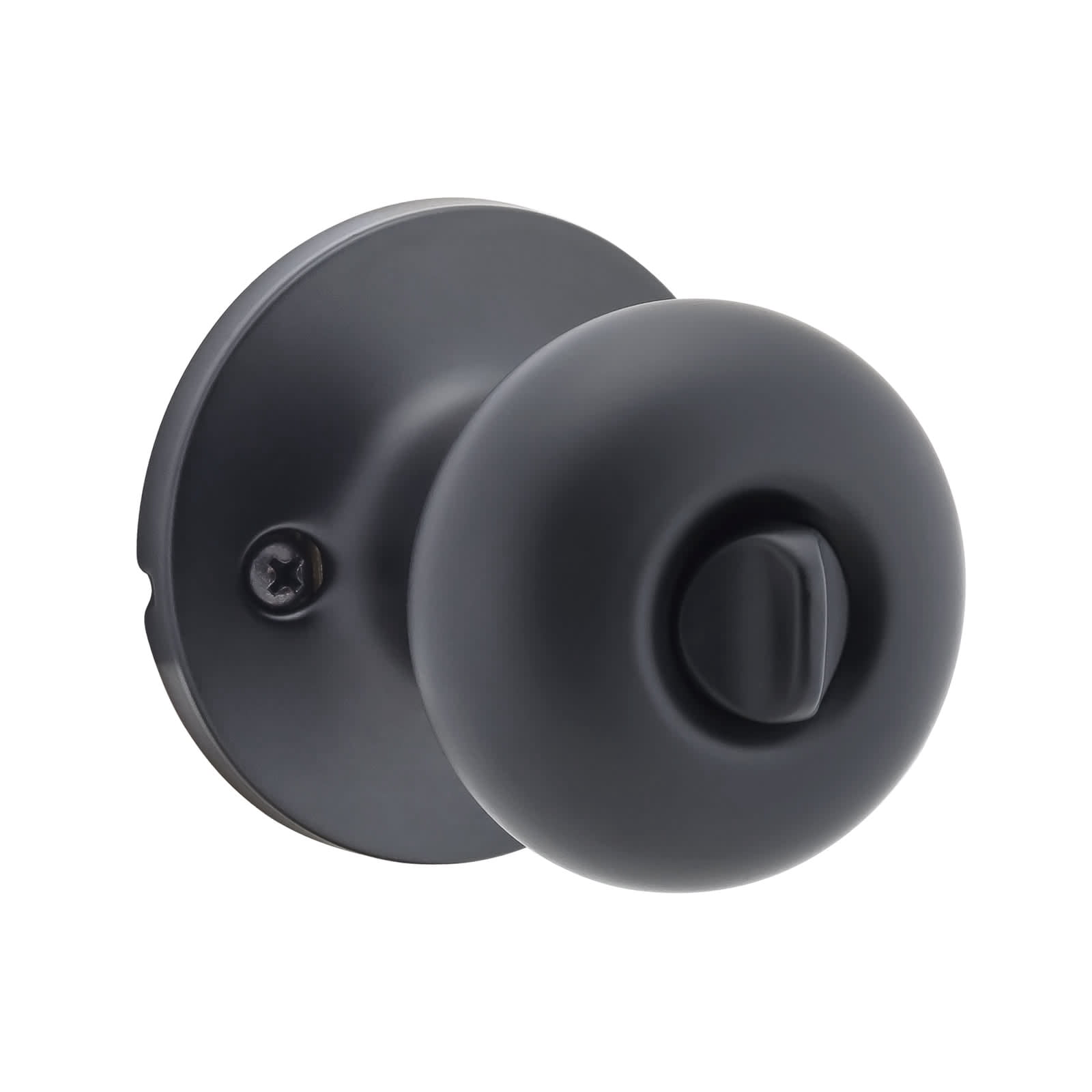 Sure-loc  Mushroom-shaped Privacy Door Knob (2 Complete Sets) Clear/Silver Chrome Finish