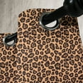 thumbnail image 3 of Ambesonne Leopard Print Grommet Curtain, Orange Exotic African, 50" x 72", Orange and Black, 3 of 6