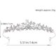 thumbnail image 2 of 1 diadema de corona de perlas nupcial con aleación de accesorios para el cabello de diamantes ER, 2 of 4