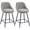 Dark Grey, variant on HOMCOM Swivel Bar Stools Set of 2 26" Counter Height Barstools, Cream White
