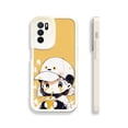 thumbnail image 1 of Destaca y protege tu iPhone con una funda para teléfono plateada mate con estampado de dibujos animados originales, 1 of 4