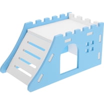 LEORX Hamster Hideout Sky-blue PVC Playing Small Animals Pet Enrichment 1 Set