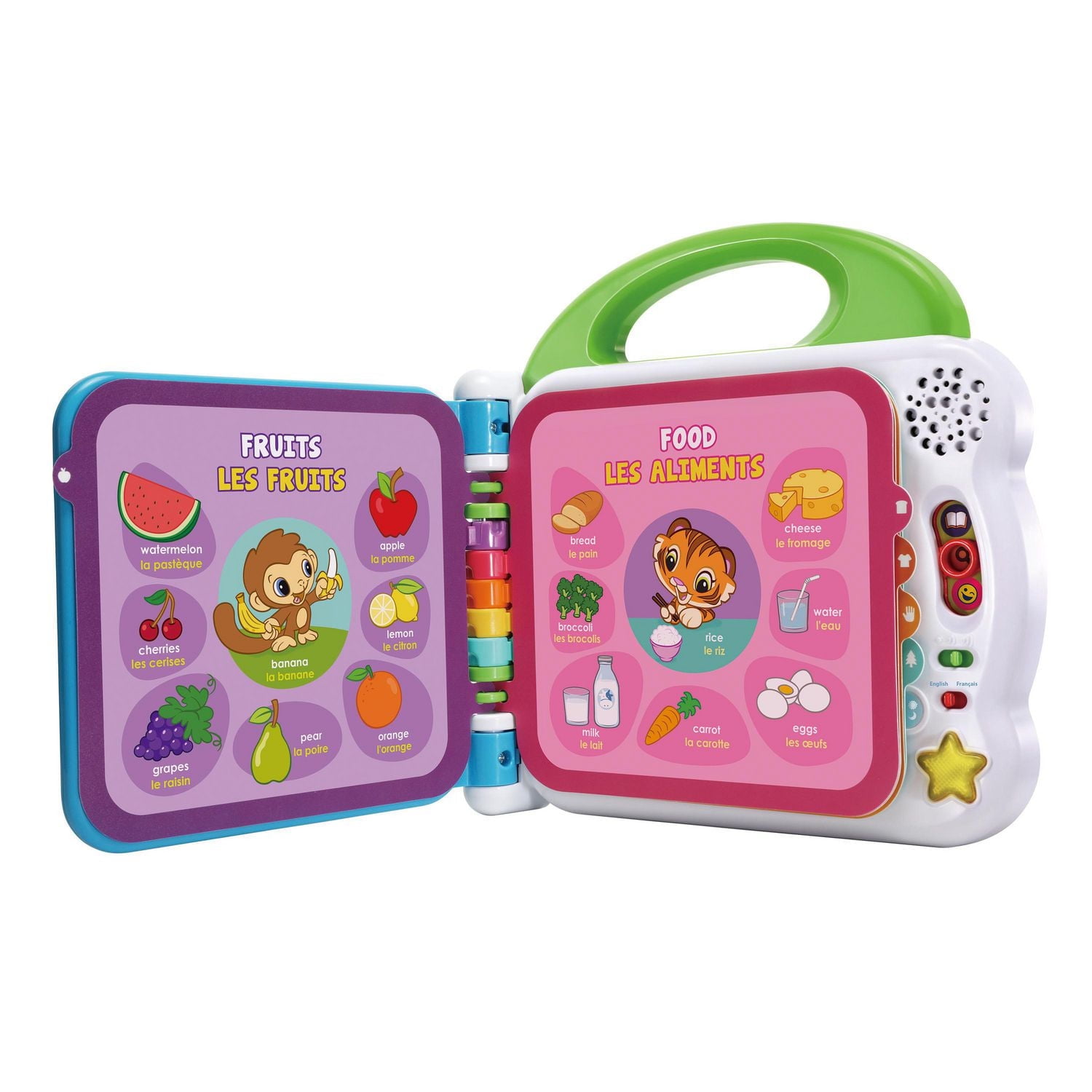 LeapFrog Learning Friends 100 Words Book - Interactive Learning Book for Toddlers, Bilingual English & French