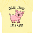 thumbnail image 4 of Inktastic This Little Piggy Loves Mama- cute Boys or Girls Baby Bodysuit, 4 of 5