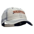 thumbnail image 5 of Wanted Embroidered Low Profile Special Cotton Mesh Cap - Putty OSFM, 5 of 5