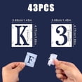 thumbnail image 2 of 43 Pcs Gabarits de Lettres et Chiffres de 1 Pouce - Pochoirs en Plastique Réutilisables, 2 of 5
