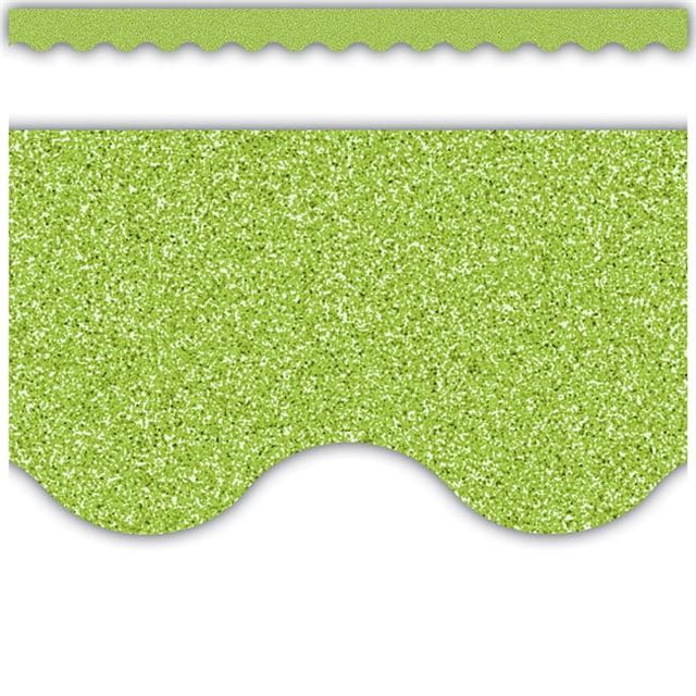 Teacher Created Resources TCR77029 Bordure Festonnée Lime Glitz