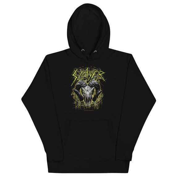 Slayer Ram Horns Classic Unisex Hoodie - Black - Small