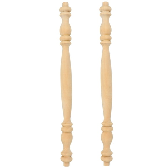 2pcs Decorative Wood Spindles For Furniture Unfinished Wood Craft Spindles For Home And Restaurant Wooden Baluster Spindles For Staircase Interior