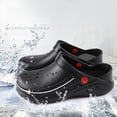thumbnail image 2 of Black Non-Slip Work Shoes for Women & Men, Lightweight Slip-Resistant Flat Shoes, Comfortable Waterproof Oil-Resistant Safety Casual Shoes for Kitchen, Restaurant & Daily Wear, 2 of 6