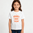 thumbnail image 2 of Girls Graphic Tees Get In Trouble Papas Fault Kids T Shirt Funny 100% Cotton Short Sleeve Soft Tops 4-13Y, 2 of 5