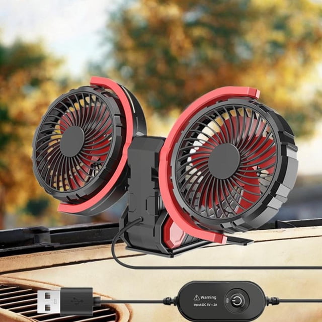 Ventilador de refrigeración automático shamjiam ventilador de coche plegable multiusos 5V