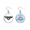 thumbnail image 1 of La colmena de la silueta de mariposa con alas Pendientes de sandía verano lóbulo desgaste Unbranded M, 1 of 3