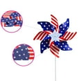 thumbnail image 5 of CXALSSY 4th of July Decor, Patriotic Decorations, Decor for Fourth of July, Independence Day, 10pcs Red White Blue Flag Garden Wind Spinners Yard Outdoor Decor Memorial Day Party Supplies, 5 of 5