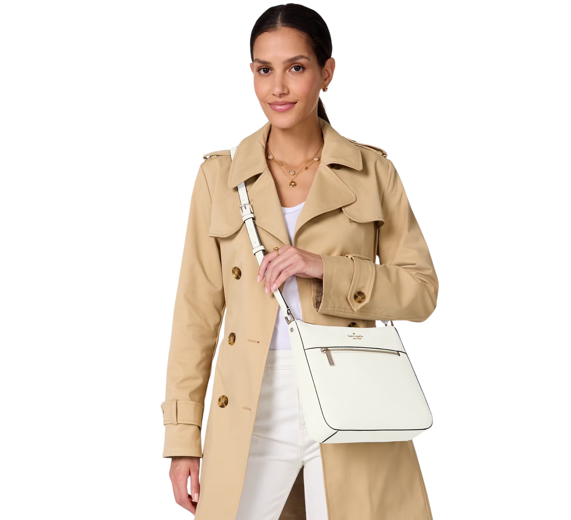 Kate Spade New York Lena Pebbled Leather Swingpack Crossbody Bag