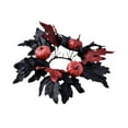 thumbnail image 3 of Decoraciones Colgantes Strade Fareast Limited Corona de Halloween para Puerta de Entrada Calabaza Roja, 3 of 8