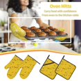 thumbnail image 5 of Naloa Funny Ducks Oven Mitts and Pot Holders 4 pcs Set, Cooking Baking Grilling Kitchen Oven Glove for Cooking, 5 of 6