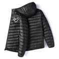 thumbnail image 2 of Xzbqbs Puffer Jacket Men Lightweight Packable Quilted Jackets Graphic Hooded Bubble Winter Down Coat Insulated Thick Outwear Pockets, 2 of 5