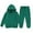 Green, variant on Toddler Boys Girls 2-Piece Long Sleeve Hooded Sweatsuit Set – Warm Solid Pullover Sweatshirt & Jogger Sweatpants Tracksuit Outfit