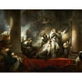 thumbnail image 2 of Jean-Honoré Fragonard 18x15 Black Ornate Wood Framed Double Matted Museum Art Print Titled - Coresus Sacrificing Himself to Save Callirhoe (1765), 2 of 5