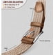 thumbnail image 4 of Bulliant Cinturón Para Hombre, Paquete De 2, Cinturón Elástico Trenzado De Regalo Para Hombre, Elástico Para Jeans De Golf Casuales, 1 3/8 Pulgadas (Negro/Beige, Cintura Ajustable De 36 A 40 Pulgadas), 4 of 8