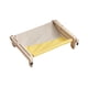 thumbnail image 2 of Percha para ventana de gato para mascotas, hamaca para colgar en la ventana, estante para gatos, marco de madera, hamaca para gatos, cama duradera par gris amarillo Yinane Percha para ventana de gato, 2 of 8