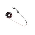 thumbnail image 1 of facefd Scuba Diving Dive Aluminum Alloy Finger Reel Spool 30m Line Bolt Snap Black, 1 of 9