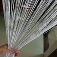 thumbnail image 1 of EIMELI Curtain Beaded Flash Tassel Shiny String Curtain Door Room Window Divider Home Decor Black, 1 of 7