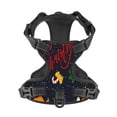 thumbnail image 4 of Picia Merry Christmas Elk No-Pull Dog Harness Reflective Front Clip Vest with Handle,Step-in Air Dog Harness,Adjustable 2 Metal Rings 4 Buckles,Easy to Put on & Take Off Large, 4 of 9