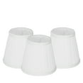 thumbnail image 3 of 3 Pcs Abat-Jour en Tissu à Clip E14 Moderne pour Lampe de Table Chandelier (Blanc), 3 of 14